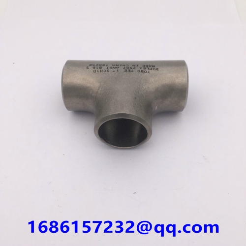 Butt-welding Pipe Fittings Butt-welding Equal Tee ASTM A815 UNS S32202 1'' SCH10 ASME B16.9  Duplex 