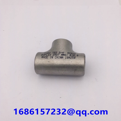 Butt-welding Pipe Fittings Butt-welding Equal Tee ASTM A815 UNS S32550 1-1/4'' SCH10 ASME B16.9  Dup