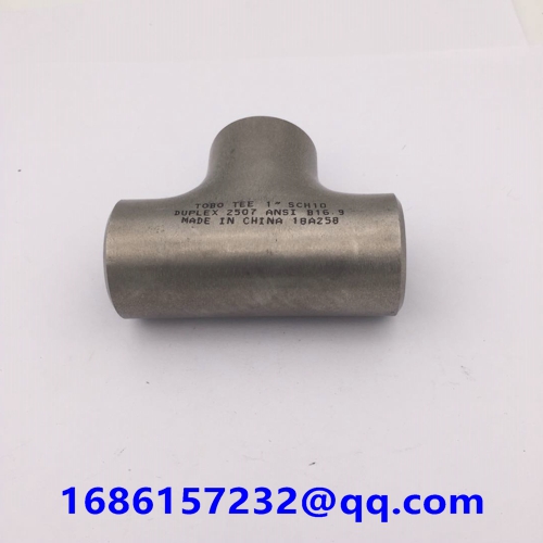 Butt-welding Pipe Fittings Butt-welding Equal Tee ASTM A815 UNS S32750 1'' SCH10 ASME B16.9  Duplex 