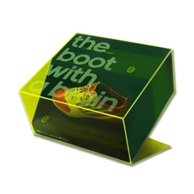 Luxury Sneaker Plexiglass Box Rotating 100% Clear Color Acrylic Shoe Case Display Stand25287