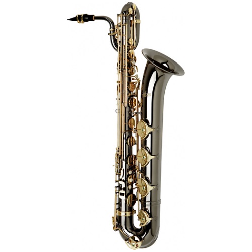 Allora Paris Series Professional Black Nickel Baritone Saxophone AABS-955 - Black Nickel Body - Bras