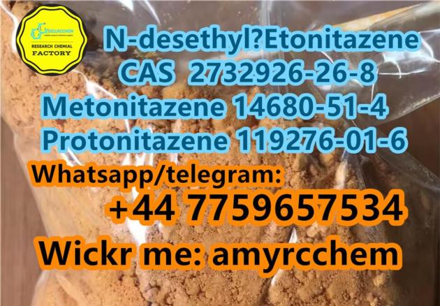 Strong opio ids Ndes ethyl Etoni tazene Cas 2732926-26-8 buy Prot onitazene Meton itazene supplier
