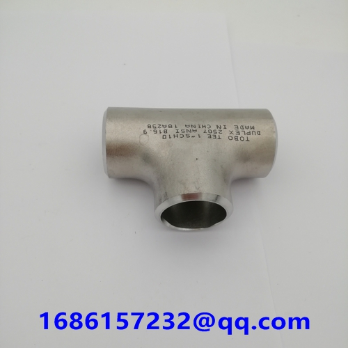 Butt weld fittings, Duplex Stainless Steel 1-1/2'' sch10 Butt-welding Equal Tee ASTM A815 UNS S32101