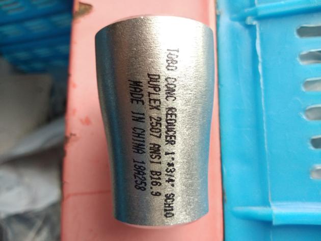 Butt weld fittings, Duplex Stainless Steel 1*3/4'' sch10 Concentric Reducer ASTM A815 UNS S32750 ASM