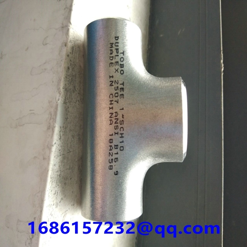 Butt-welding Pipe Fittings Butt-welding Equal Tee ASTM A815 UNS S32950 1'' SCH10 ASME B16.9  Duplex 