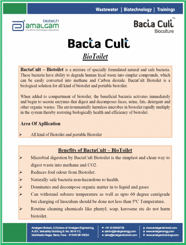 BACTA CULT Biotoilet
