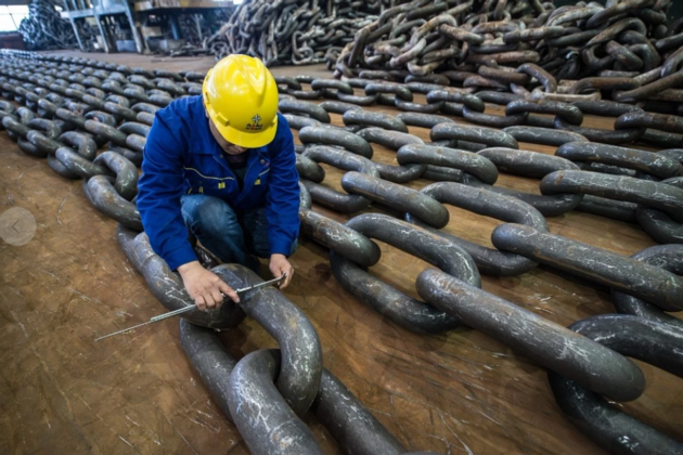 Marine Steel Stud Link Anchor Chain High Strength Welded Stud