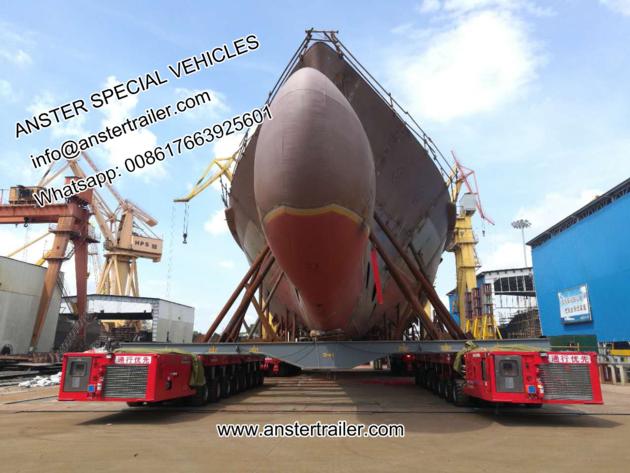 4 Axles 6 axles spmt Self-Propelled Modular Transporter Trailer with 657 material steel