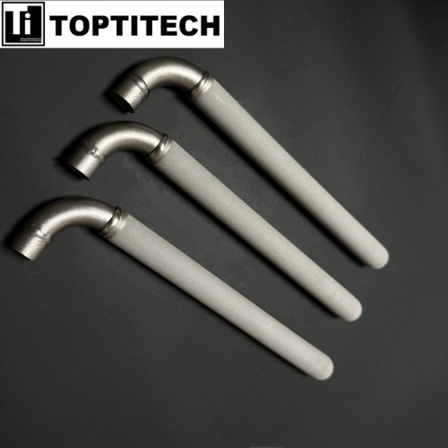 1/2" Female Thread Elbow Connector Porous Titanium Filter 
