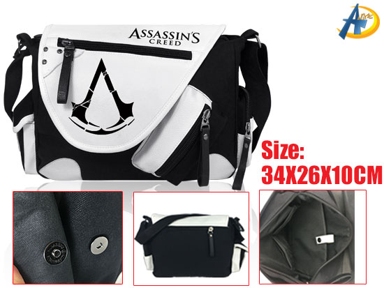 Assassins Creed Game Canvas Satchel/Shoulder bag