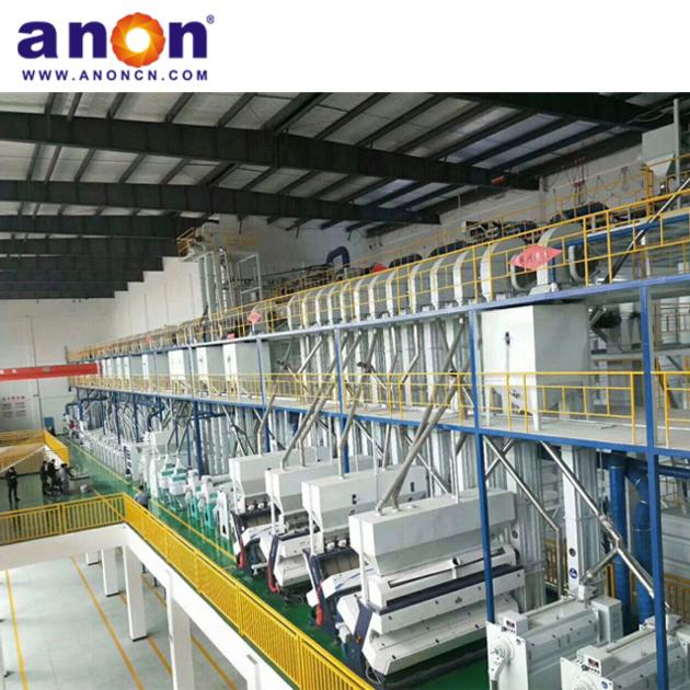 ANON rice milling machine 100 tpd rice mill