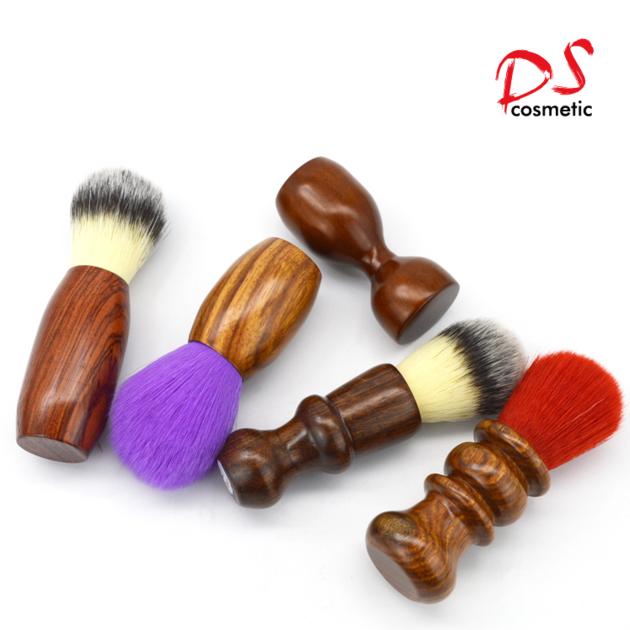 long hair wooden handle synthetic hair man shaving beard brush shaving brush
