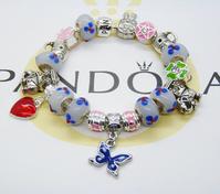 925 silver multi charms Pandora Bracelet