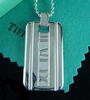 Tiffany Atlas tag pendant.