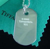 Tiffany Coin Edge tag pendant