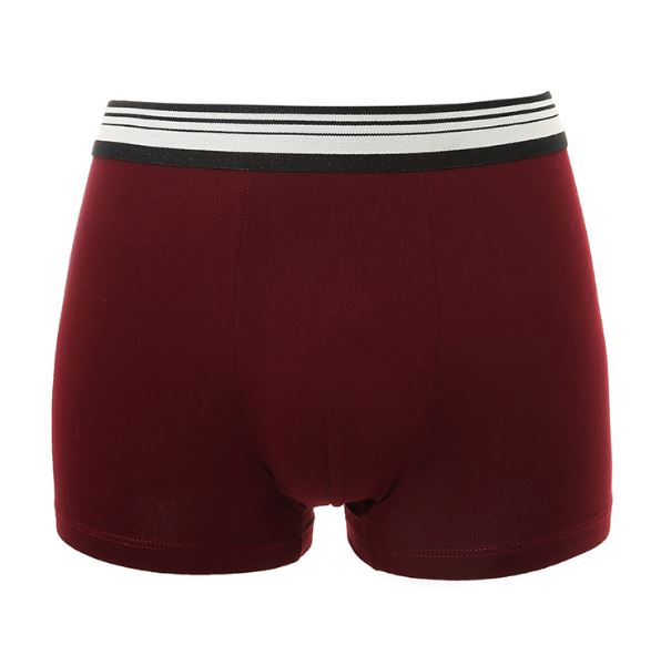 Plain color cotton spandex men's boxers