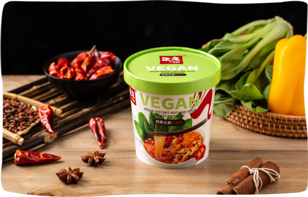 VEGAN COLOR PACKAGING INSTANT GLASS NOODLES SERIES