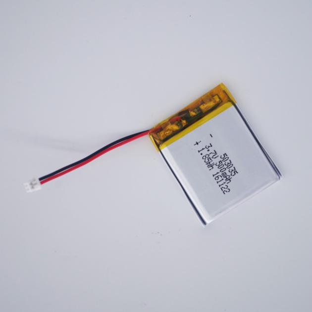 li-ion polymer battery 500mah 3.7v 503035 3.7V 500mAh 503035 Lithium Polymer Ion Rechargeable 