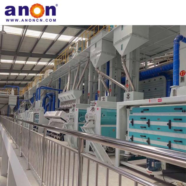 ANON Rice Milling Machine 100 Tpd