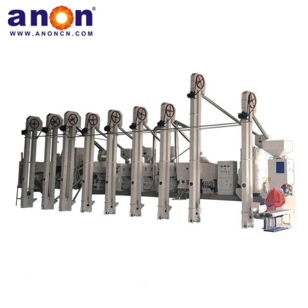 Ready to ShipIn Stock Fast Dispatch ANON 3 TPH Complete Mill Rice Processing Equipment 