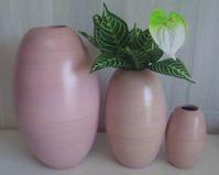 Laminated bamboo vase