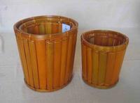 Bamboo storage basket