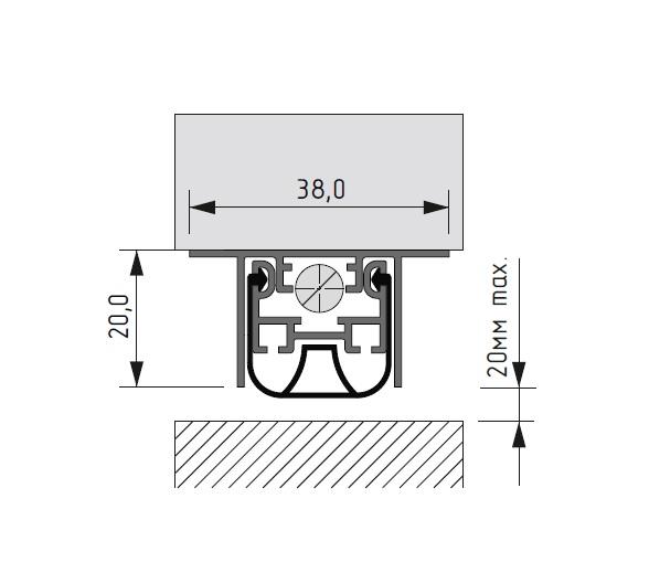 Automatic Drop Down Seal TFP 38x20