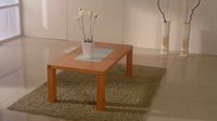 wooden coffee table