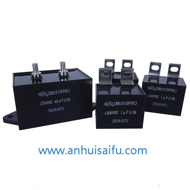 Square Electronic Component Cbb15 1250vdc Capacitor