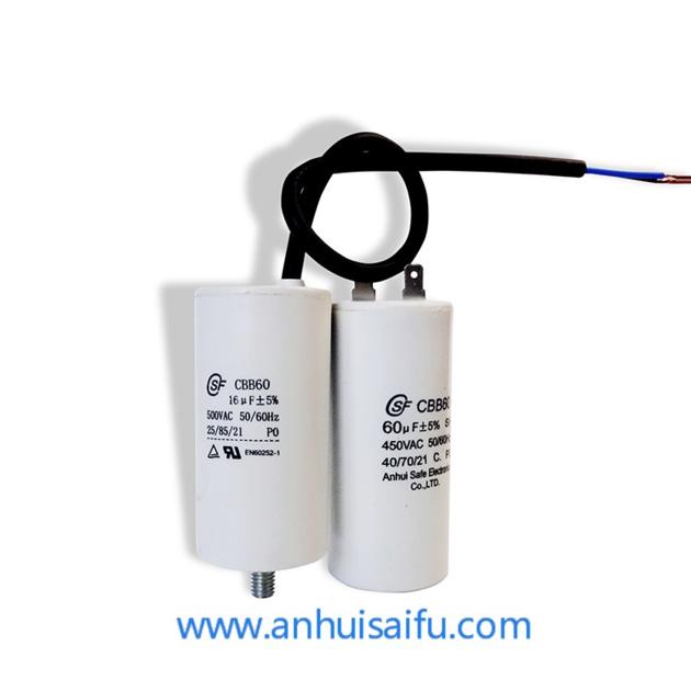AC Motor Capacitor (Column，Plastic case)