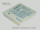 battery for digital camera:Replacement CANON NB-4L