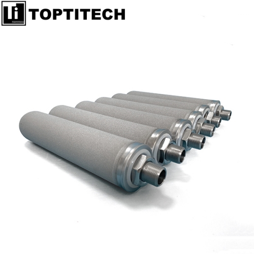 Porous Titanium Filter Cartridges Customized Size Excellent Permeability