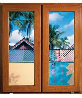 PVC Casement Window with Lamination