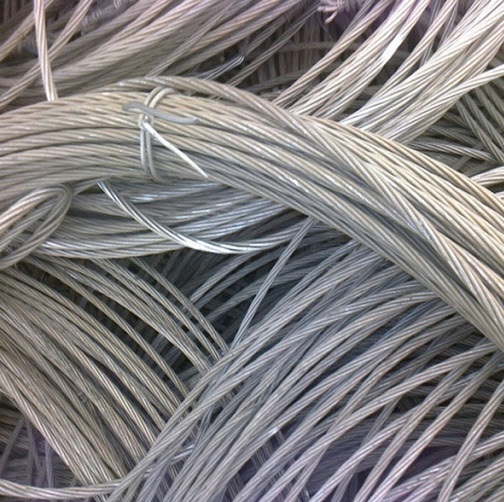 Aluminum wire scrap.