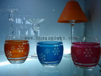 glass craft,glass jar,candle holder