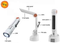 Dynamo Solar Lamp with Radio and Phone Charger 	