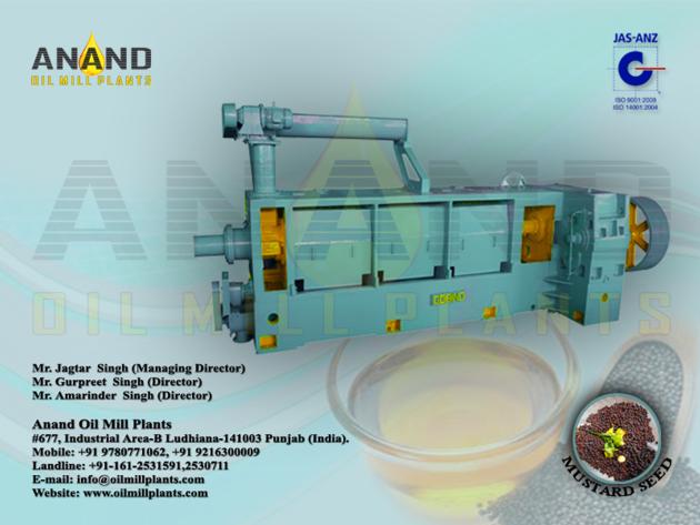 Mustard Oil Expeller Machine Manufacturers Exporters in India Punjab