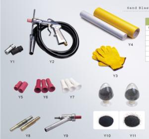 sand blasting series, clothes and gloves