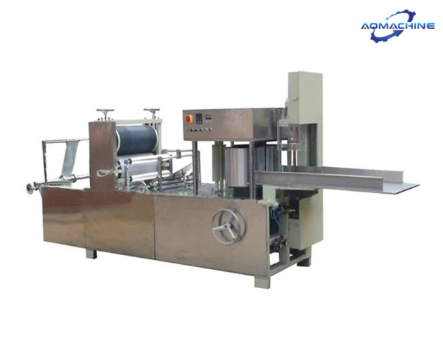 Nonwoven fabrics embossing and folding machine