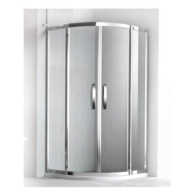 Bathroom Office Frameless Tempered Curved Glass