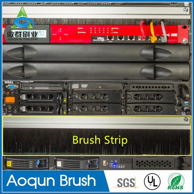  19" Rack Accessories Rackmount Brush Strip Panel