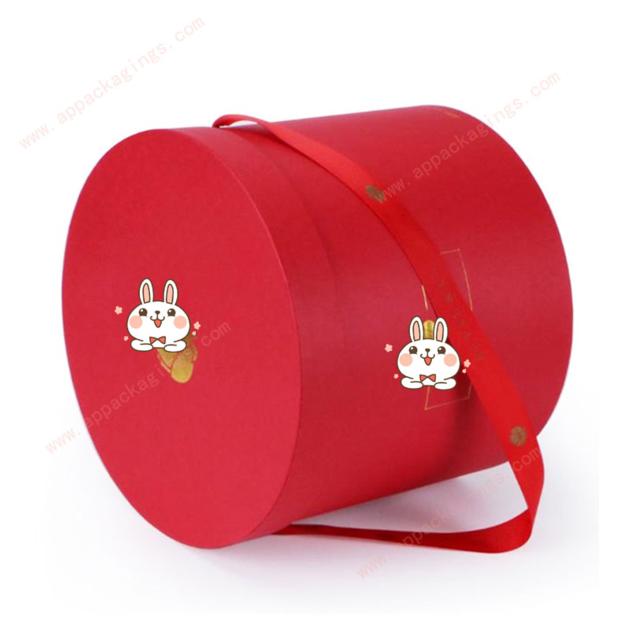 Wholesale Luxury Black Cylindrical Cardboard Round