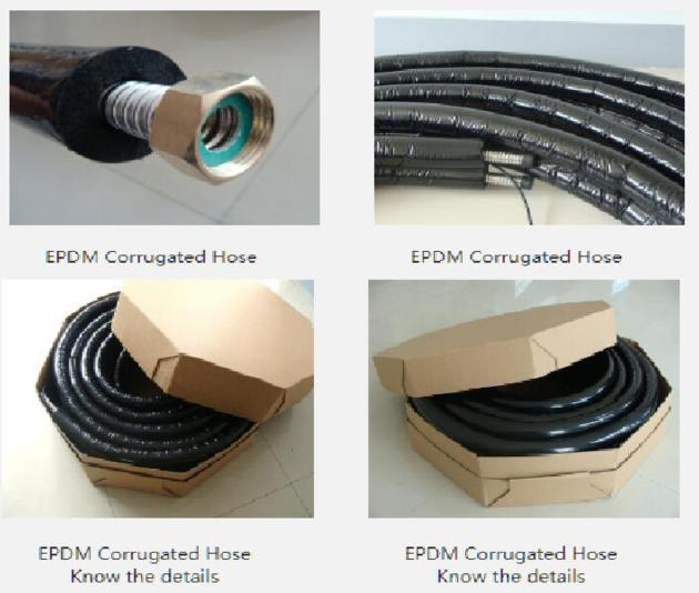 EPDM Pre-Insulated Stainless Steel Corrugated Hose 