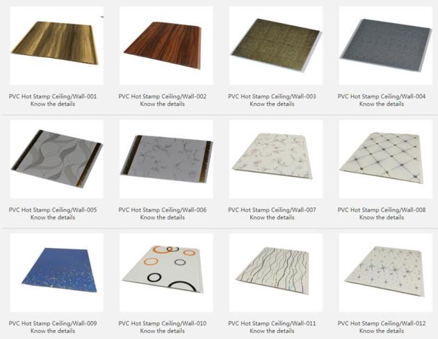 PVC Hot Stamp Ceiling/Wall 