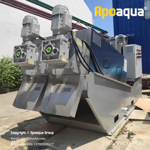 Apoaqua Sludge Dewatering Screw Press for Power Plant Wastewater