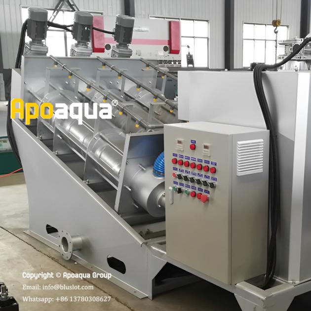 Apoaqua Sludge Dewatering Screw Press For