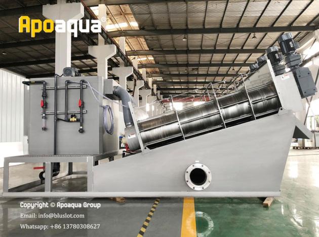 Apoaqua Sludge Dewatering Screw Press For