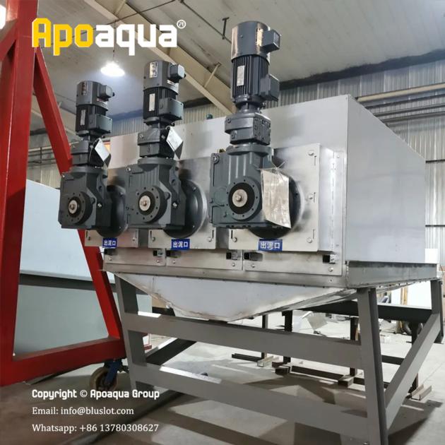 Apoaqua Sludge Dewatering Screw Press For
