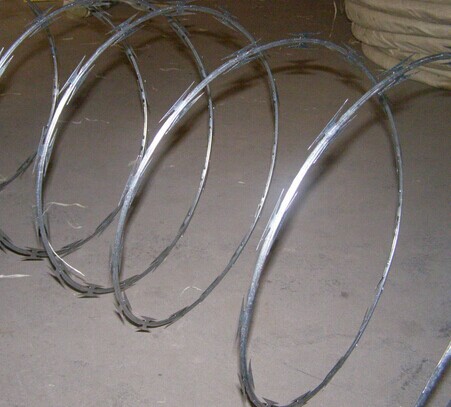 Razor ribbon wire helical