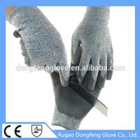 HPPE PU Palm Coated Cut Resistant Glove
